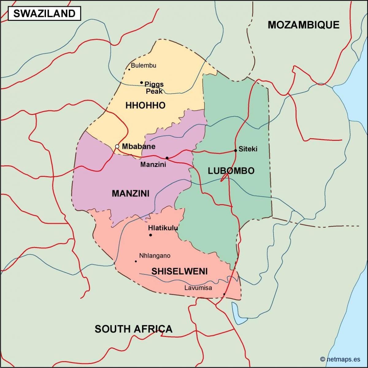 Свазиленд на карте. Королевство Свазиленд на карте. Свазиленд столица Мбабане на карте. Свазиленд на карте Африки. Эсватини Свазиленд на карте.
